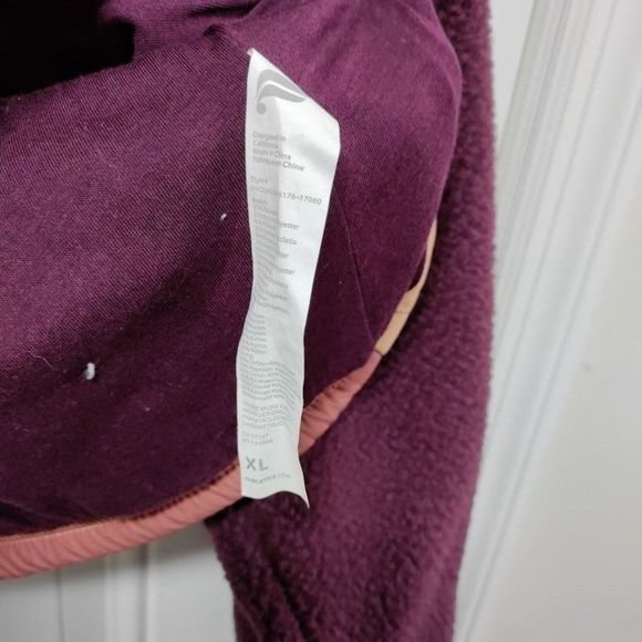 NWOT Fabletics Mallory Fleece Pullover Half Zip Top XL - Picture 6 of 11